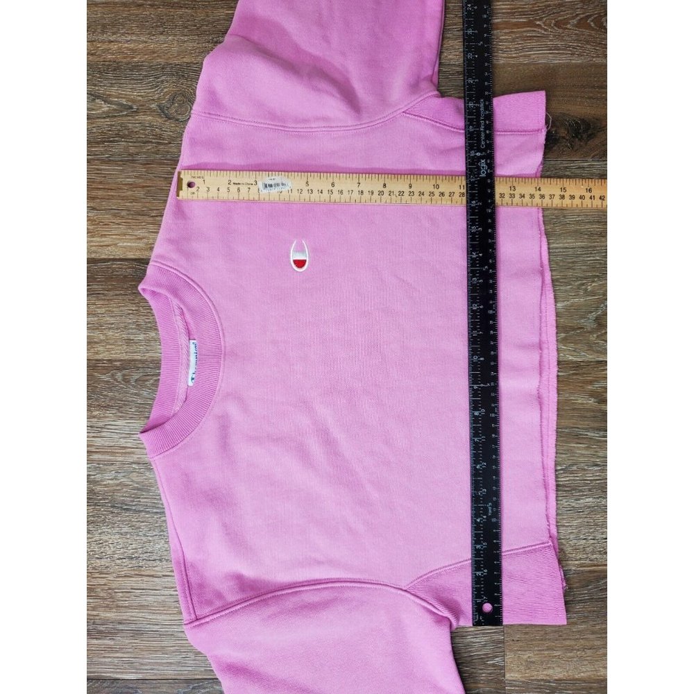 Champion Reverse Weave Women's XS Lilac Sweatshirt Cropped Vintage Style LS - Picture 5 of 10